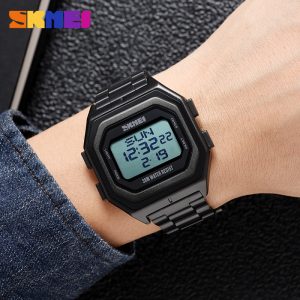 588ca71cd088dceafbc4dff6cbf5704b SKMEI 1875 Dual Time Watch-Black