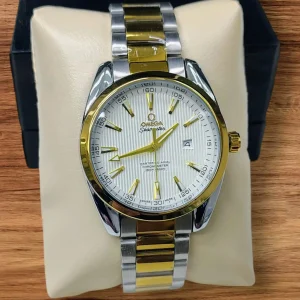 compressed_1759153797469 OMEGA Swipe Movement Mens Watch-Gold White