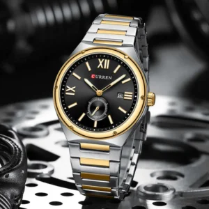 CURREN 8471 Super Premium Mens Watch-Gold Black