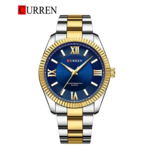compressed_1760769771002 CURREN 8453 Luxury High Quality Watch For Men-Two Tone Blue Color
