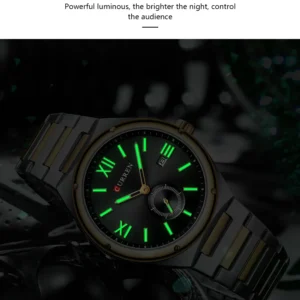 CURREN 8471 TIMEZAN (11) CURREN 8471 Elegant Stainless Steel Waterproof Luxury Gents Watch