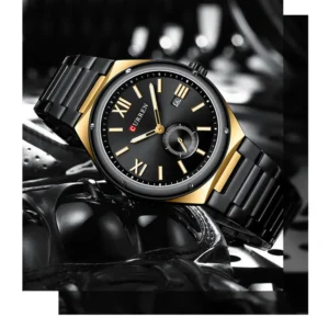 CURREN 8471 TIMEZAN (15) CURREN 8471 Elegant Stainless Steel Waterproof Luxury Gents Watch
