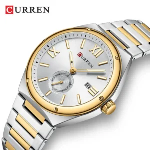 CURREN 8471 Elegant Stainless Steel Waterproof Luxury Gents Watch