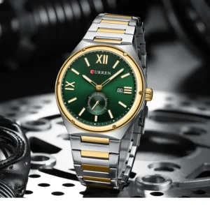 CURREN 8471 Elegant Stainless Steel Waterproof Luxury Gents Watch