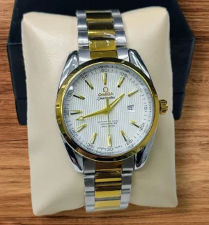 O.MEGA-SEAMASTER Swipe Movement Stainless Steel Watch For Men