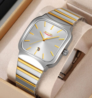 SKMEI 9361 Waterproof Square Stainless Steel Fashion Mens Watch