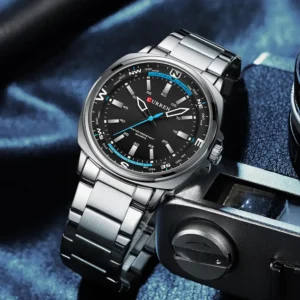 CURREN 8455 Waterproof Stainless Steel Fashion Mens Watch