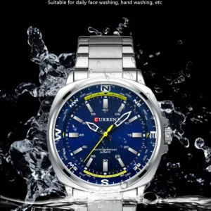 CURREN-8455 Timezan (6) CURREN 8455 Waterproof Stainless Steel Fashion Mens Watch