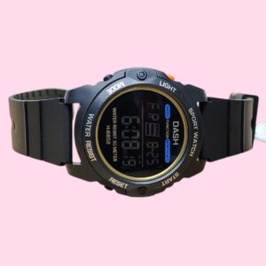 DASH H-6852 Waterproof Digital Sports Mens Watch- Black