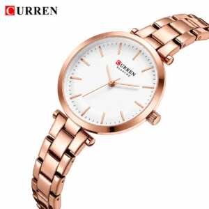 CURREN 9054 High Quality Waterproof Watch for Ladies- Rose Gold