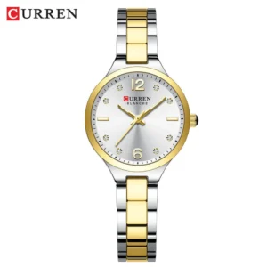 CURREN 9105 High Quality Waterproof Watch for Ladies- Two Tone