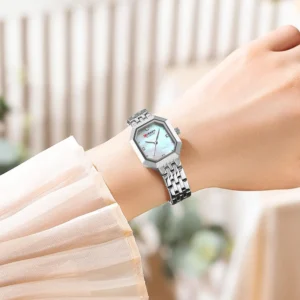 CURREN 9108 Super Premium Elegant Ladies Watch- Silver