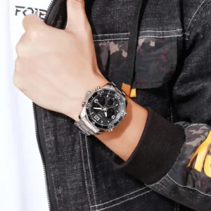 SKMEI 1649 Premium Dual-Time Men's Analog-Digital Watch