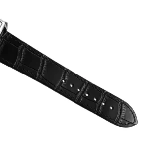 SKMEI 2575 Luxury Rectangular Leather Strap Quartz Watch for Men- Silver