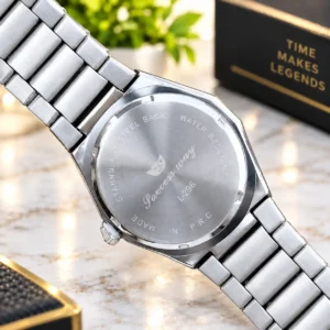 SUCCESS-WAY- L296 Fashionable Waterproof Wrist Watch For Men-Silver white