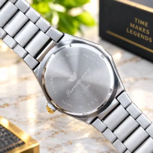 SUCCESS-WAY- L296 Fashionable Waterproof Wrist Watch For Men-Two Tone white