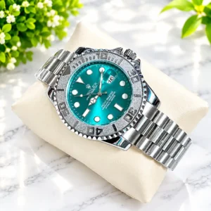 R.OLEX YACHT-MASTER Stainless Steel Dive Bezel Wrist Watch for Men