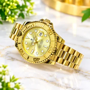 R.OLEX YACHT-MASTER Stainless Steel Dive Bezel Wrist Watch for Men
